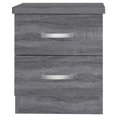 thumbnail image 2 of Pemberly Row Contemporary Faux Wood 2 Drawer Nightstand in Gray, 2 of 8