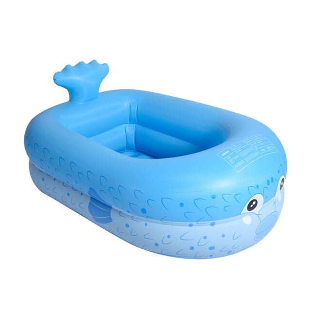 S SERENABLE Inflatable Pool Easy Setup Kiddie Swimming Pool for Home Indoor Outside Lawn 160cm blue