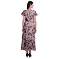 thumbnail image 3 of Moomaya Robe Longue Maxi pour Femmes à Manches Courtes, Robe Formelle/décontractée avec Poches P-TTG, 3 of 6