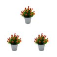 thumbnail image 2 of Maytalsory Elegant For Stylish Home Decor With Fake Flowers And Plants Long-lasting sunset red 3Set, 2 of 6