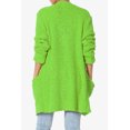 thumbnail image 2 of TheMogan Women's PLUS Loose Fit Popcorn Knit Long Sleeve Pocket Open Sweater Cardigan, 2 of 6