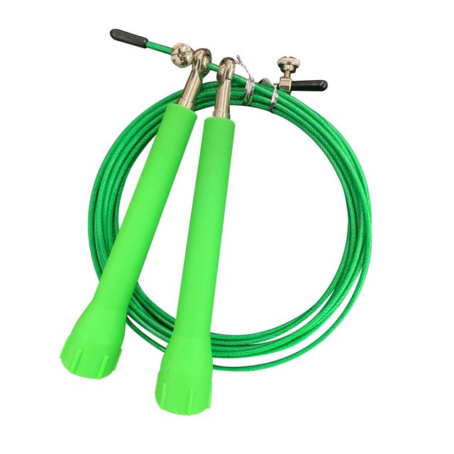 Speed Skipping Wire Rope Indoor Outdoor Jumping Rope jumping rope speed Weight Loss Exercise Home Gym Workout Tool, Light Green