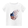 thumbnail image 4 of TopLLC Manches Courtes Col Rond Blouses & Chemises Chemises pour Enfants T-Shirt Graphique Manches Courtes Col Rond Crop Top pour 3-14 Ans Filles et Garçons T-Shirt Tee Blouse Fille, 4 of 4