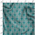 thumbnail image 2 of Soimoi Green Rayon Fabric Palmette Damask Print Fabric by Yard 42 Inch Wide, 2 of 6