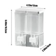 thumbnail image 2 of TopLLC Kitchen Accessories,Home And Kitchen,Kitchen Tools, 500ML Wall-mounted Large-Capacity Foam Push-Type Soap Dispenser Household Small Soap Dispenser Household Hand Soap Bottle soap dispenser, 2 of 7
