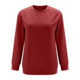 thumbnail image 3 of Pxiakgy Tenues d'Automne pour Femmes 2024 Chandail à Col Rond Uni pour Femmes Manches Longues Chandail Décontracté Mignon Léger Ample Hauts Taille : P-2TG, 3 of 8