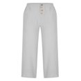 thumbnail image 3 of Women‘s Single Breasted High Waist Trousers in Solid Color with Wide-Leg Design, 3 of 5