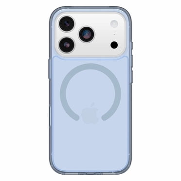 OtterBox Étui Symmetry Clear MagSafe avec Contrôle de la Caméra Silver Glade (Bleu) pour iPhone 17 Pro