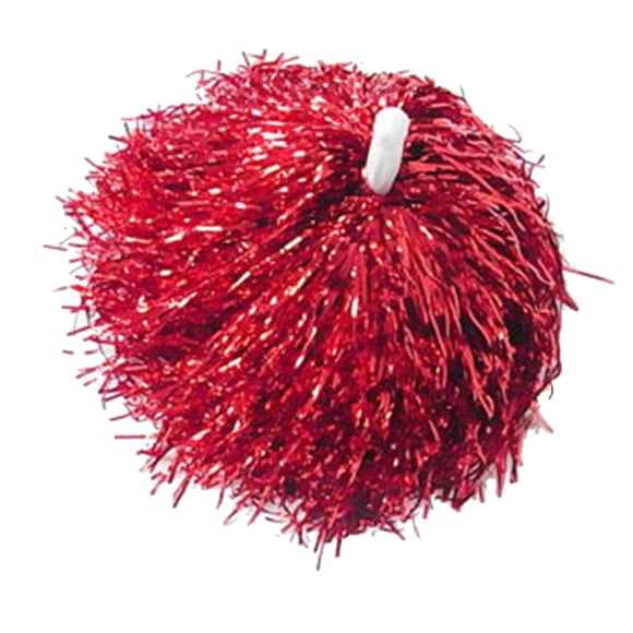 Cheerleading Pom Poms Cheerleader Pom Poms Dance Pom Poms School Shakers Cheerleading Pom Poms With Straight Handle Team Cheering Props For Aerobics Dancing School Sports GameRed