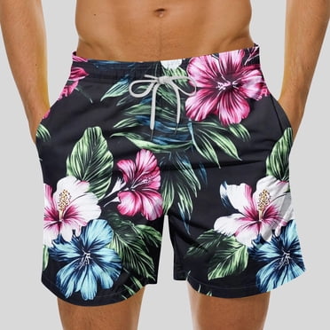 Gspmoly Shorts pour Hommes, Shorts Hawaïens à Imprimé Floral pour Hommes Shorts Décontractés à Imprimé Shorts de Bain pour Hommes Shorts de Golf pour Hommes Offres des Fêtes Multicolore TTG