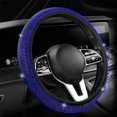 thumbnail image 1 of Chmadoxn Summer Steering Wheel Cover, Rhinestone Steering Wheel Cover With Crystal Diamond For Women, Sparkling Car Wheel Protector Universal Fit 14-15 Inches Steering Wheel Covers, 1 of 7