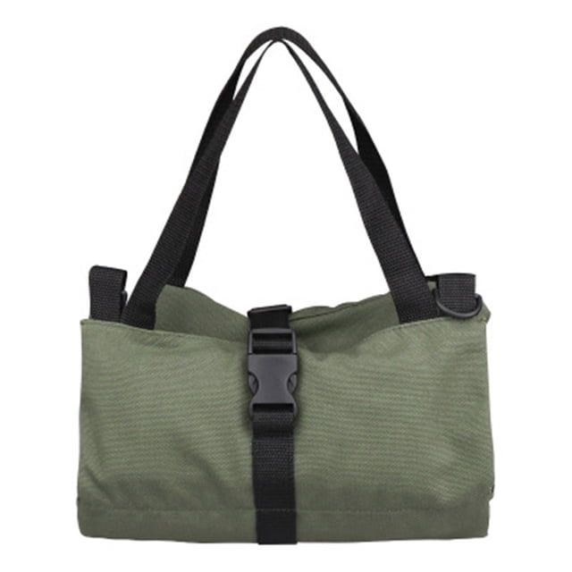 Canvas Roll-up Tool Bag, Multi-Purpose Tool Roll Pouch Tool Organizer with 5 Zipper Pockets Carrier