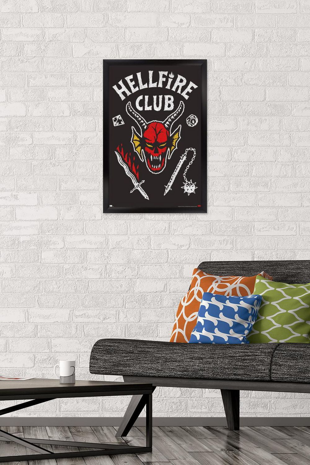 Netflix Stranger Things: Season 4 - Hellfire Club Wall Poster, 14.725" x 22.375" Framed