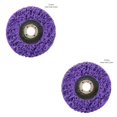 thumbnail image 1 of QualitChoice Sanding Wheel Polishing Paint Rust Grinding Inner Hole Tools for Angle Grinder Wood Metal Buffing Car Accessories #125 purple 2Set, 1 of 6