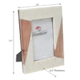 thumbnail image 2 of White Marble & Wooden Picture Frame 6X4, 2 of 4