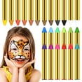 thumbnail image 1 of KAKOWELY Face Paint Crayons 1 Box Face Paint Crayons Body Paint Crayons Face Painting Kit Face Painting Sticks Oil Pastel Crayons For Cosplay Makeup 24 Colors, 1 of 4