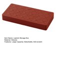 thumbnail image 2 of LCXmlly Cosmetic Storage Box Large Capacity Lipstick Storage Box Silicone Lipstick Rack Makeup Brush Holder 8/18/28 Grids Household Organizer, 2 of 6