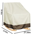 thumbnail image 2 of LSLJS Housse Imperméable pour Mobilier de Patio, Housse pour Fauteuil Berçant Simple, Housse de Tabouret de Mobilier de Jardin Anti-Cendres Cover, Rocking Cover, 2 of 4
