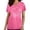 Pink, variant on LSLJS Women's Fashion Short Sleeve V-Neck Tops Working Uniform Printing Pocket Blouse Tops, Womens Plus Scrubs