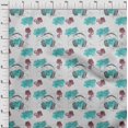 thumbnail image 3 of oneOone Tissu Polyester Lycra Vert Turquoise Boussole Direction Sac & Casque Matériel de Robe de Voyage Tissu Imprimé Tissu au Mètre 56 Pouces de Large, 3 of 4