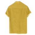 thumbnail image 4 of Ketyyh-chn99 Shirts T - Chemises pour Hommes 2024 Chemises pour Hommes T-Shirts pour Hommes Ample Col Rond T-Shirt Haut Jaune,P, 4 of 5