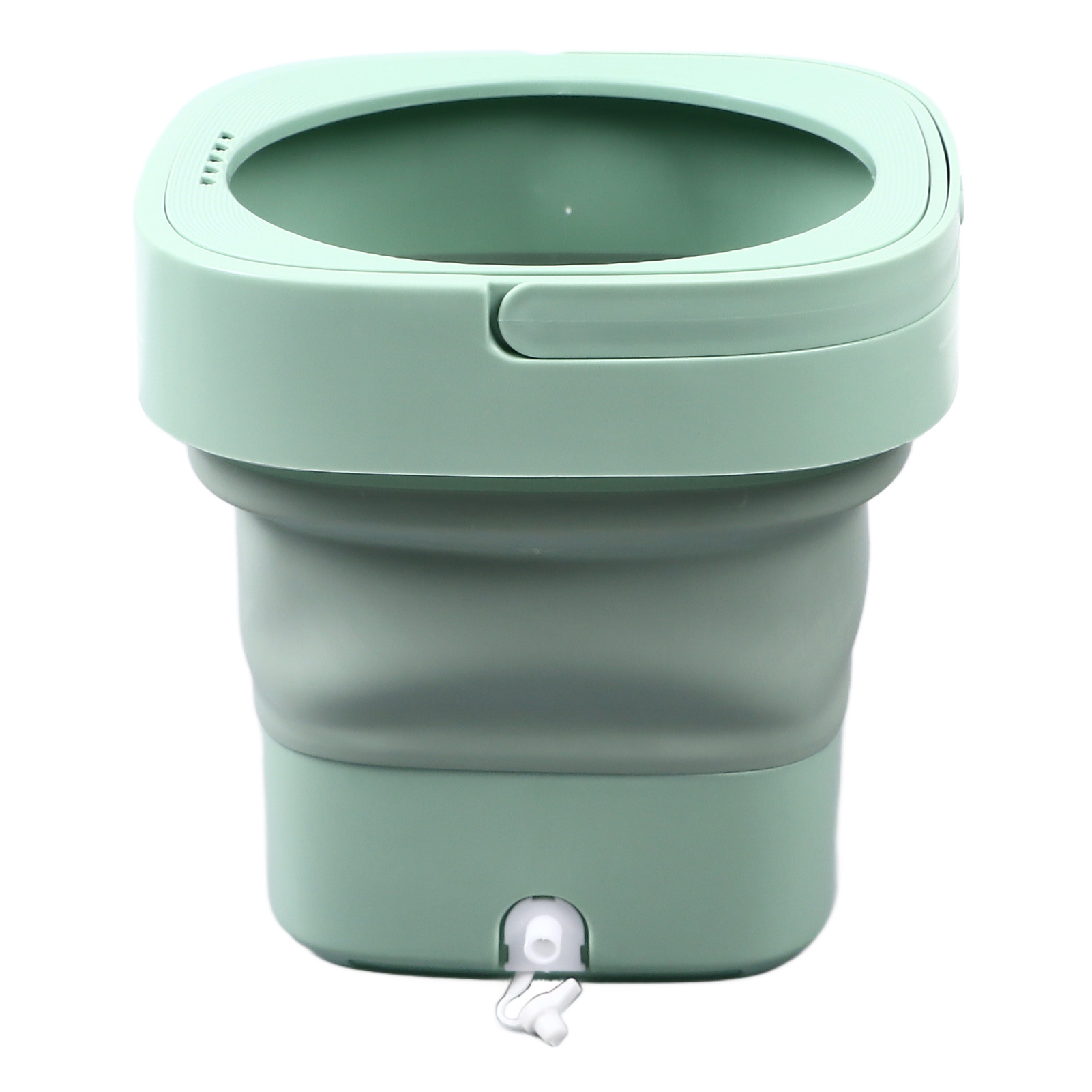 Mini Portable Bucket Washer, Plastic US Plug 100-240V Deep Cleaning Mini Foldable Washer for Home