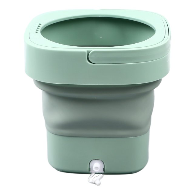 Mini Portable Bucket Washer, Plastic US Plug 100-240V Deep Cleaning Mini Foldable Washer for Home