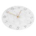 thumbnail image 3 of Silent Marble Wall Clock, Simple Creative Marble Wall Clock Stylish Light And Extravagant  For Home Furnishings For Bars For Wall Decoration For Cafes, 3 of 8