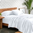 thumbnail image 2 of Bare Home Premium 1800 Collection Ensemble de Draps 4 Pcs, Lit Double, Blanc, 2 of 10