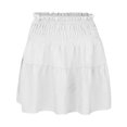thumbnail image 3 of Women's High Waist A Line Mini Skirt - Flowy Pleated Ruffles, Cute Style for Summer Dating - S-XXL Sizes, 3 of 4