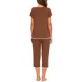 thumbnail image 4 of MINTLIMIT Ensembles de Pyjama Unis pour Femmes, Hauts à Manches Courtes et Pantalons Capri, 4 of 4