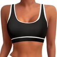 thumbnail image 1 of Women's Sports Bra Bikini Tops Racerback Swimwear Set Padded Crop Top Bathing Suits for Active, 1 of 4