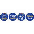 thumbnail image 2 of Darling Souvenir 13th Birthday Custom Name Stickers chocolate Candy Labels 190 Pcs-Blue, 2 of 2