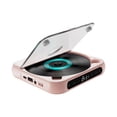 thumbnail image 2 of Wisewang Portable CD Player With High Sensitivity LCD Screen Compact Size Convenient To Carry For Outdoor FM Radio Mak Pink 135x135x25mm, 2 of 6