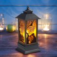 thumbnail image 3 of LED Halloween Candle Lantern Decoration with Skeleton Pumpkin Design - Portable Hanging Lamp PVC Material Safe for Kids Party Outdoor, 3 of 4