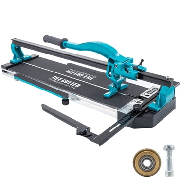 VEVOR Coupe-Carreaux de 39 Pouces Rail Simple Supports Doubles Coupe-Carreaux Manuel Capuchon 3/5 Po avec Outils de Coupe de Carreaux Manuels au Laser Précis pour une Coupe de Précision (39 Pouces)