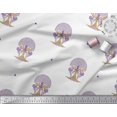 thumbnail image 2 of Soimoi Satin Silk Fabric Tree Block Print Fabric by The Yard 42 Inch Wide, 2 of 3