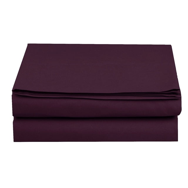 Twin Fitted Sheet, Microfiber 16" Deep Pocket Fitted Sheets, Purple