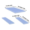 thumbnail image 4 of Picnic Tables for Outdoors Outdoor Courtyard Waterproof Table Cover Three Piece Picnic Table Cloth Back Flannel Elastic Table Cover Picnic Table Cover, 4 of 5