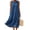 Blue, variant on Women's Sleeveless Denim Dress Round Neck Loose Fitting Maxi Sundress Casual Soft Jean Dress with Pockets for Summer Daily Streetwear Blue XL