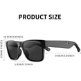 thumbnail image 2 of Smart Lunettes de Soleil Polarisées Bluetooth avec Haut-Parleur, Protection UV, Unisexe, Noir, 2 of 6