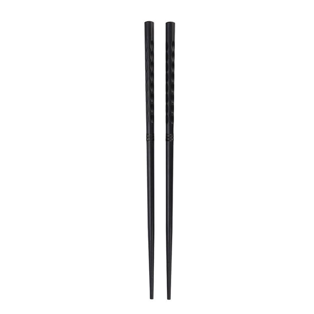 Japanese Alloy Chopsticks – 24cm Hexagonal Non-Slip Sushi Sticks for Dining