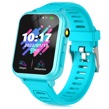 APPIE Montre Intelligente pour Enfants, Montre pour Enfants avec 16 Jeux Caméra Musique Alarme Lampe de Poche Compteur de Pas, Cadeaux d'Anniversaire pour Garçons et Filles de 3 à 12 Ans