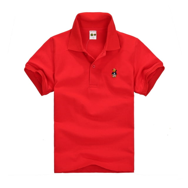 REDARER Polo à Manches Courtes d'Uniforme Scolaire pour Garçons et Tout-Petits