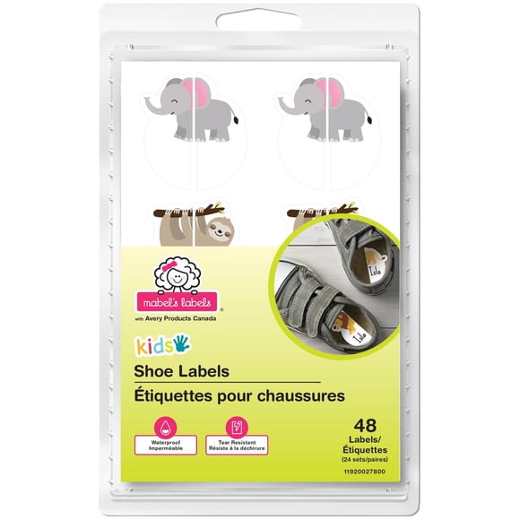 Avery® avec Mabel's Labels® Étiquettes pour chaussures - Créatures 1