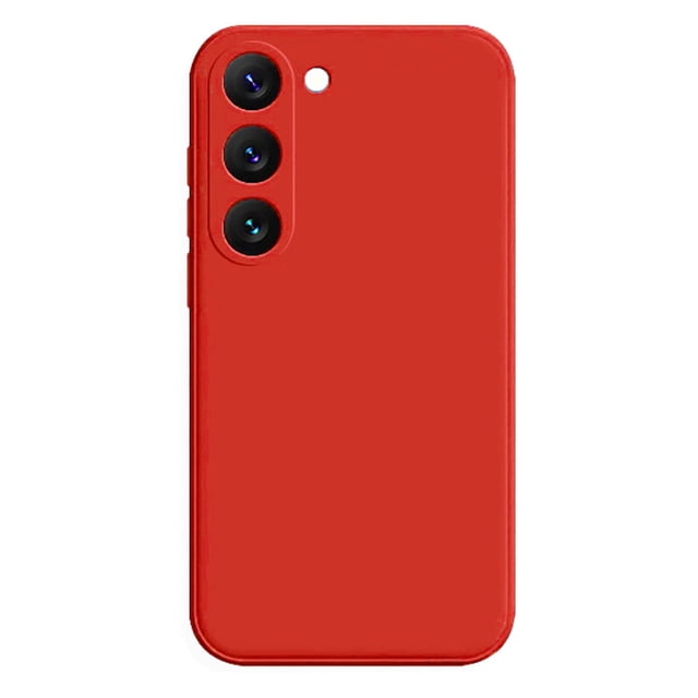 PANDACO Étui Souple à Étui Mate Rouge pour Samsung Galaxy S23+