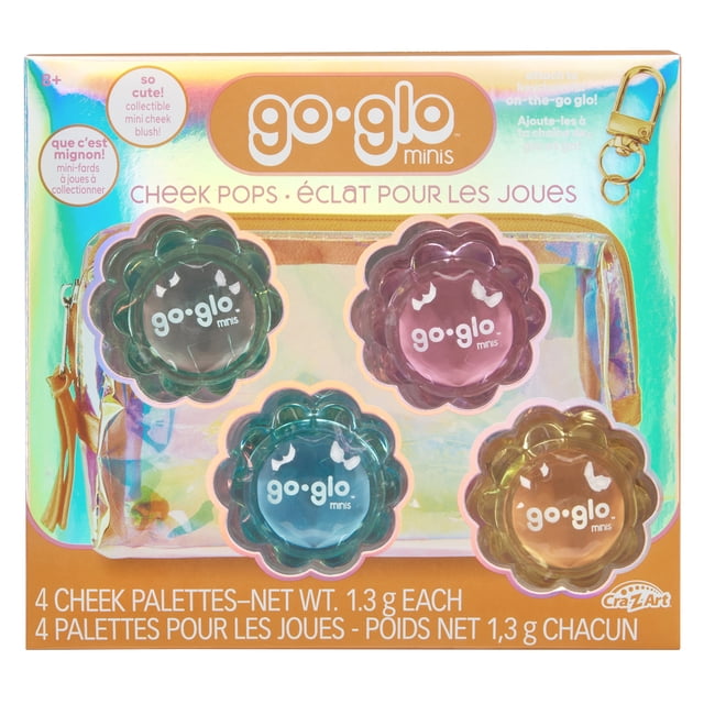 Go Glo Multi Colour Mini's Cheek Pop Set, Ages 8+, Unisex