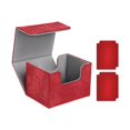 thumbnail image 4 of MERIGLARE Trading Card Deck Box Container Game Card Organizer for TCG Collection Cards Red, 4 of 9