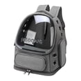thumbnail image 3 of GROWTH TANK Cat Carrier Backpack for Cat & Small Dog Portable Transparent for Hiking Grey, 3 of 4