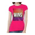 thumbnail image 1 of T-Shirt à Manches Courtes Love Wins pour Femmes - Rose Vif - Très Grand, 1 of 1